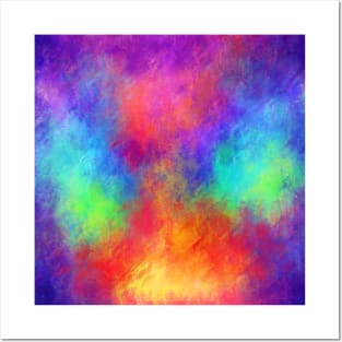 Tie Dye Candy Rainbow Abstract Vortex Posters and Art